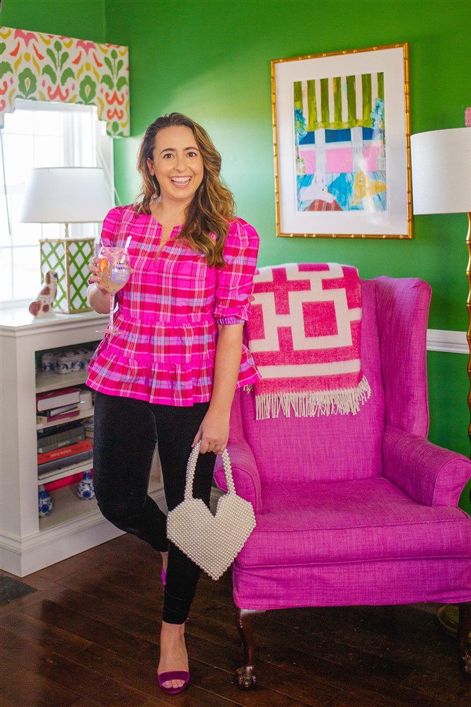 Pink Plaid Birthday Outfit